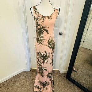 Tropical Print Maxi Dress